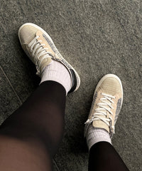 ZINA SNEAKERS BLACK NATURAL RAFFIA - re:vita