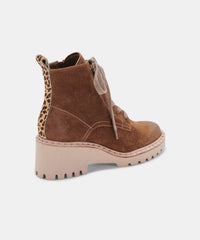 HINTO BOOTS DK BROWN SUEDE - re:vita