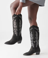 SHIREN BOOTS BLACK NUBUCK - re:vita