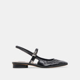 RIANNE FLATS MIDNIGHT CRINKLE PATENT - re:vita