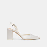 CAREL HIGH HEELS TRUE WHITE SATIN - re:vita