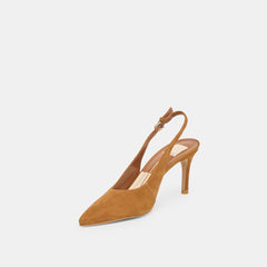 ELASI HEELS BROWN NUBUCK