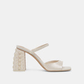 JEMMY PEARL HEELS VANILLA SILK - re:vita