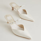 KANIKA PEARL MID HEELS VANILLA PEARLS - re:vita