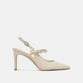 KELLEN HEELS IVORY LEATHER - re:vita