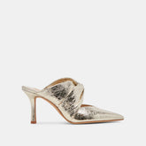 KELSY HEELS PLATINUM DISTRESSED LEATHER - re:vita