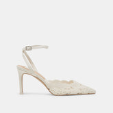 KENEDY HEELS WHITE CROCHET - re:vita