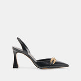 MALIK HEELS MIDNIGHT CRINKLE PATENT - re:vita