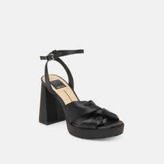 PARLO HEELS ONYX SATIN - re:vita