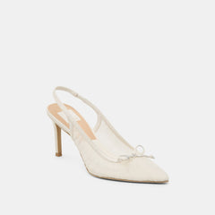 YELA HEELS WHITE TULLE - re:vita
