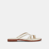 INDIGO SANDALS IVORY LEATHER - re:vita