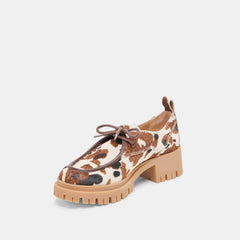 MILZA LOAFERS COCOA CALF HAIR