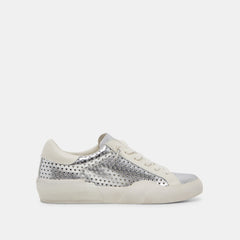 ZINA PERF 360 SNEAKERS SILVER LEATHER - re:vita