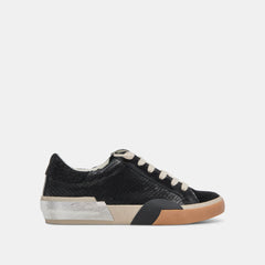 ZINA SNEAKERS ONYX EMBOSSED LEATHER - re:vita