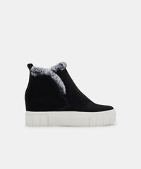 ZALI SNEAKERS BLACK SUEDE - re:vita