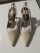 KRISTA HEELS SAND EMBOSSED LEATHER - re:vita