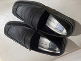 TALIE LOAFERS ONYX EMBOSSED LEATHER - re:vita