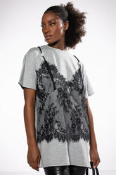 WINNY LACE DETAIL TSHIRT