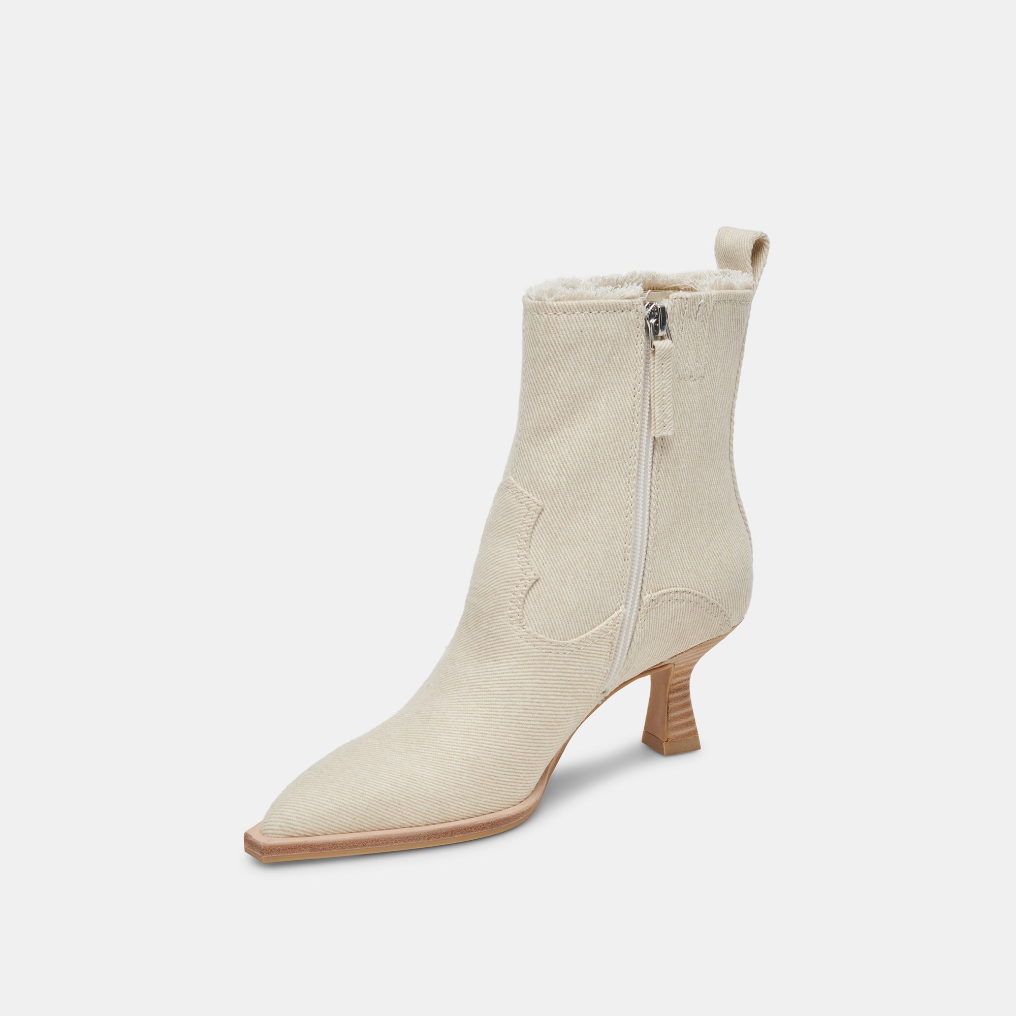 AUSTIN BOOTS IVORY DENIM - re:vita