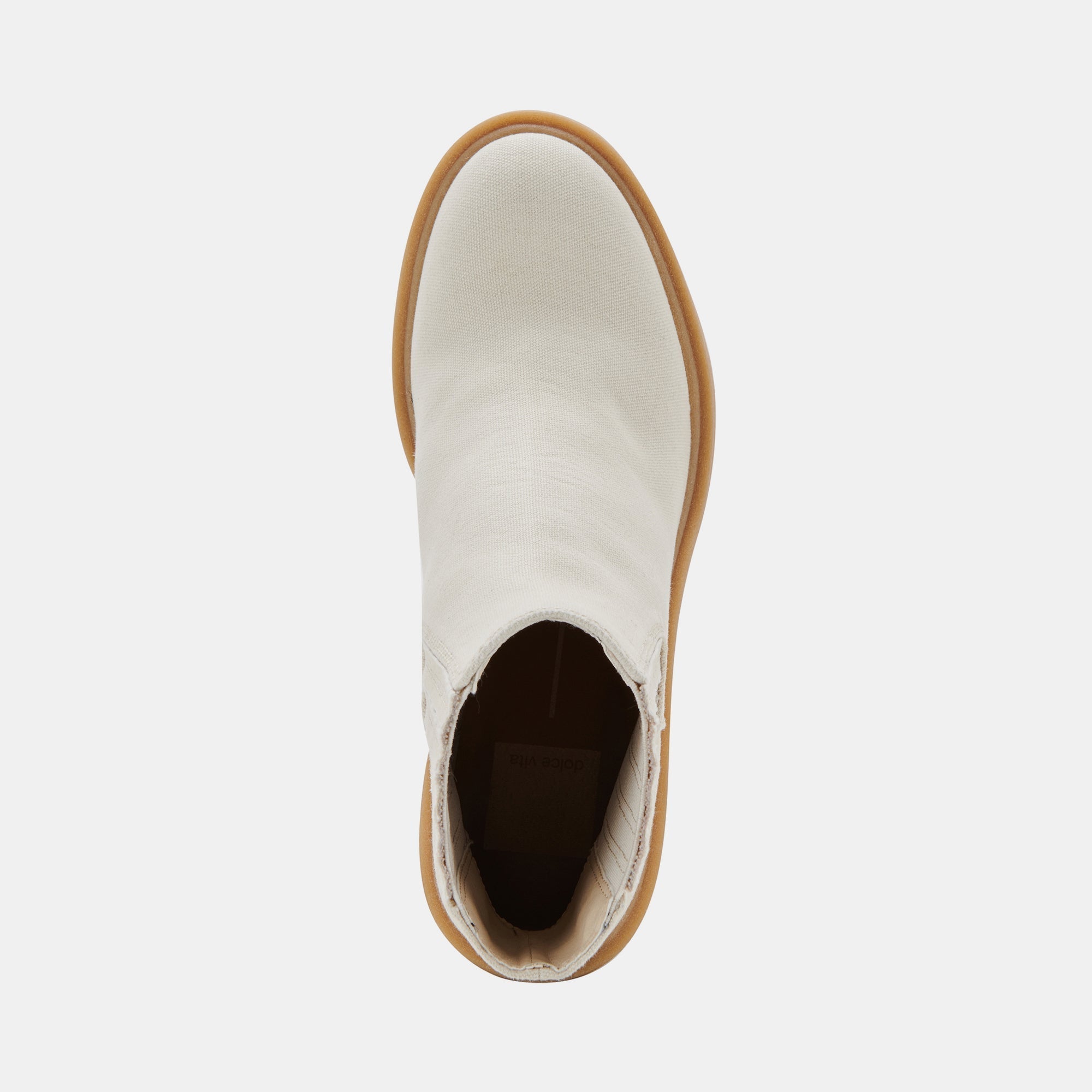 CASTER BOOTIES SANDSTONE CANVAS - re:vita