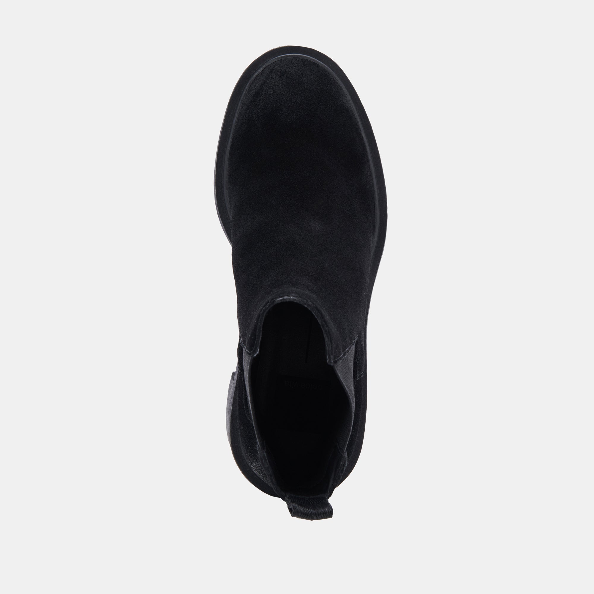 GUNNER BOOTIES BLACK SUEDE - re:vita
