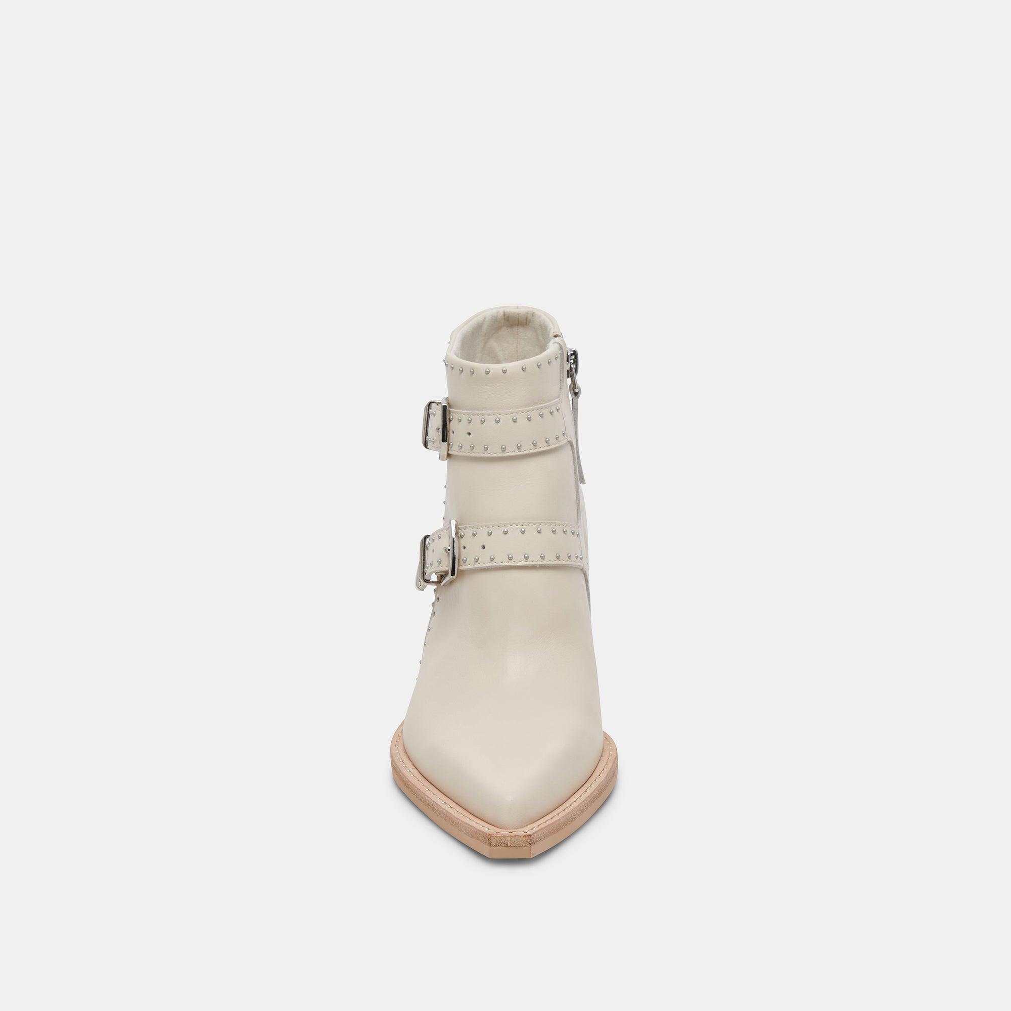 RONNIE BOOTIES IVORY LEATHER - re:vita