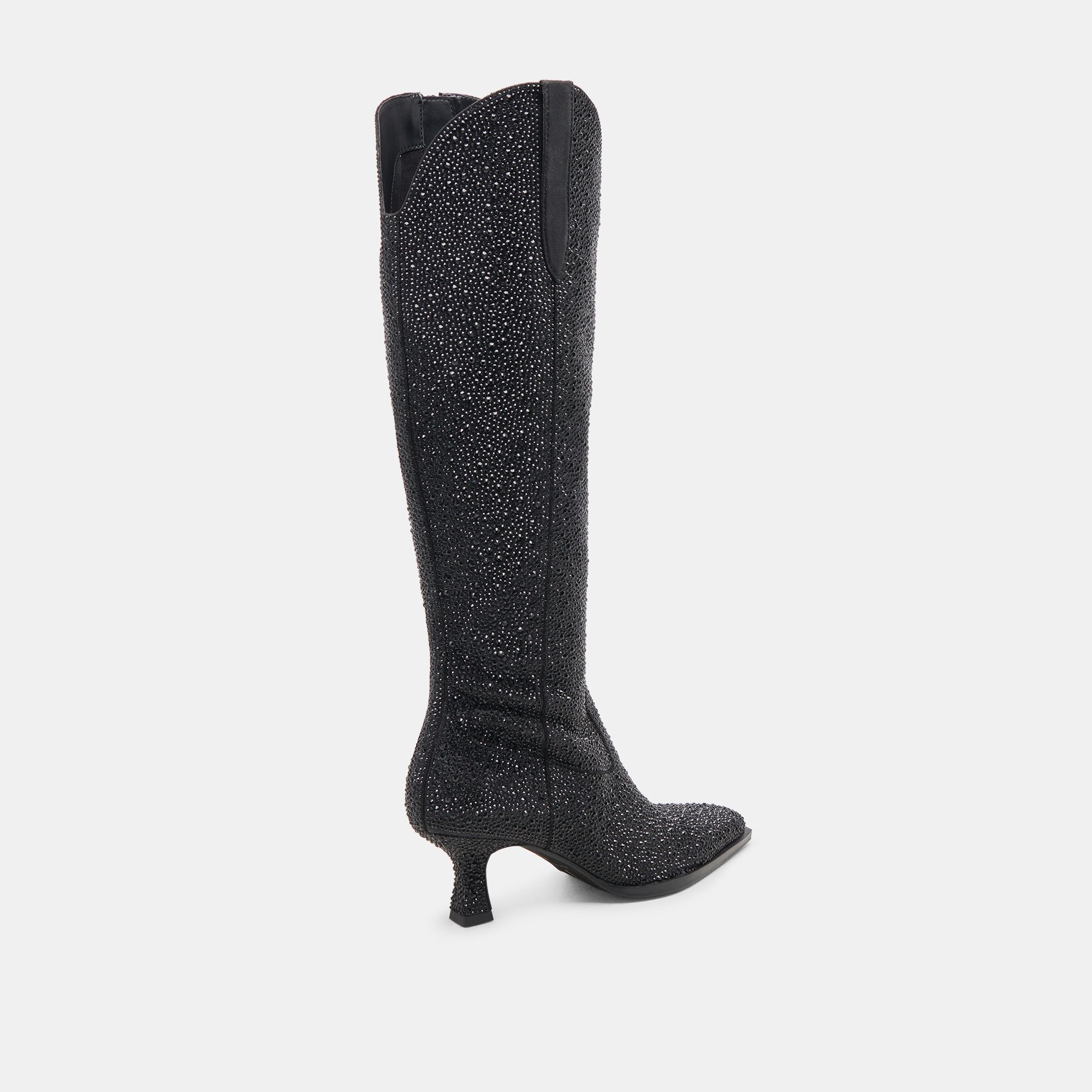 ARIANA CRYSTAL BOOTS BLACK METALLIC CRYSTAL
