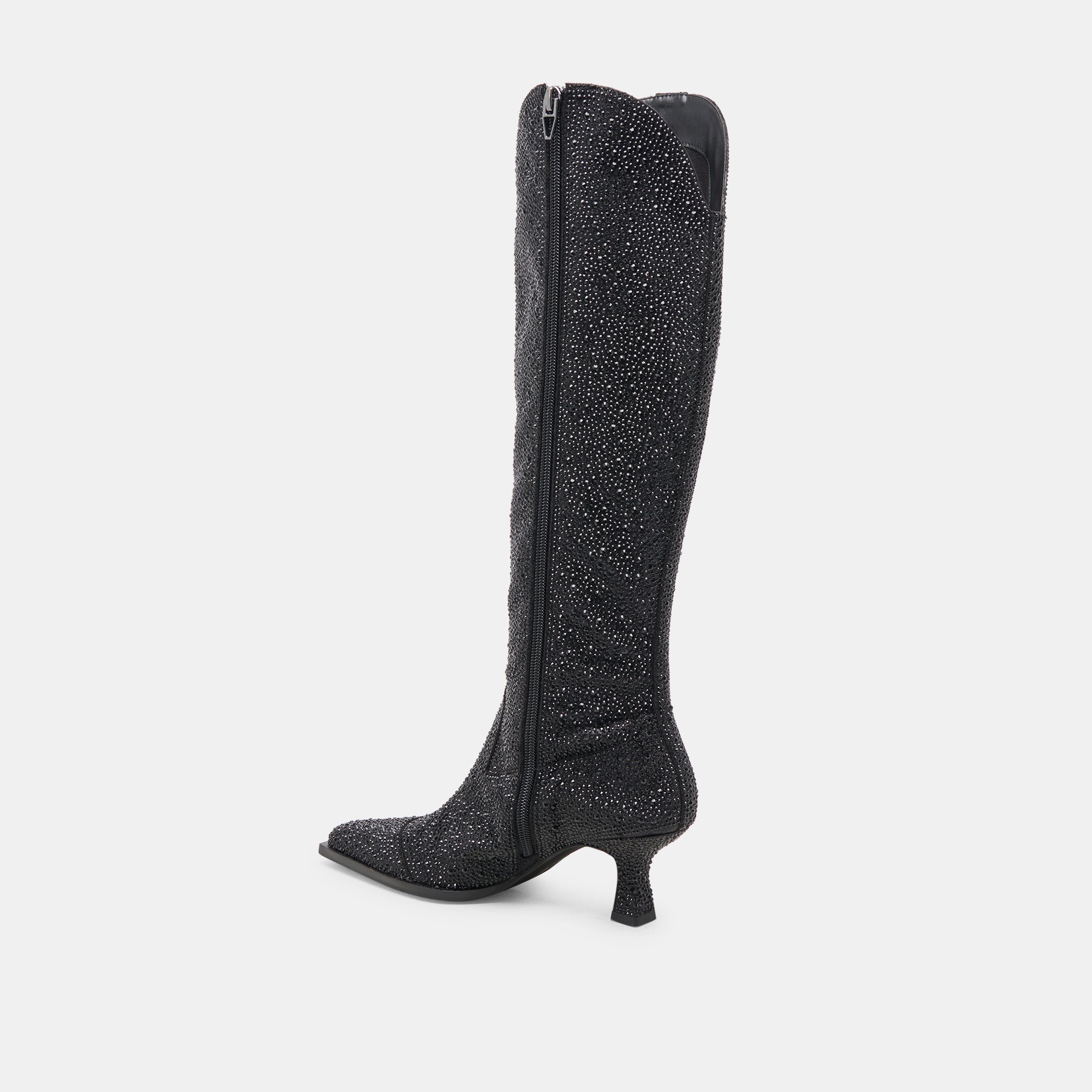 ARIANA CRYSTAL BOOTS BLACK METALLIC CRYSTAL