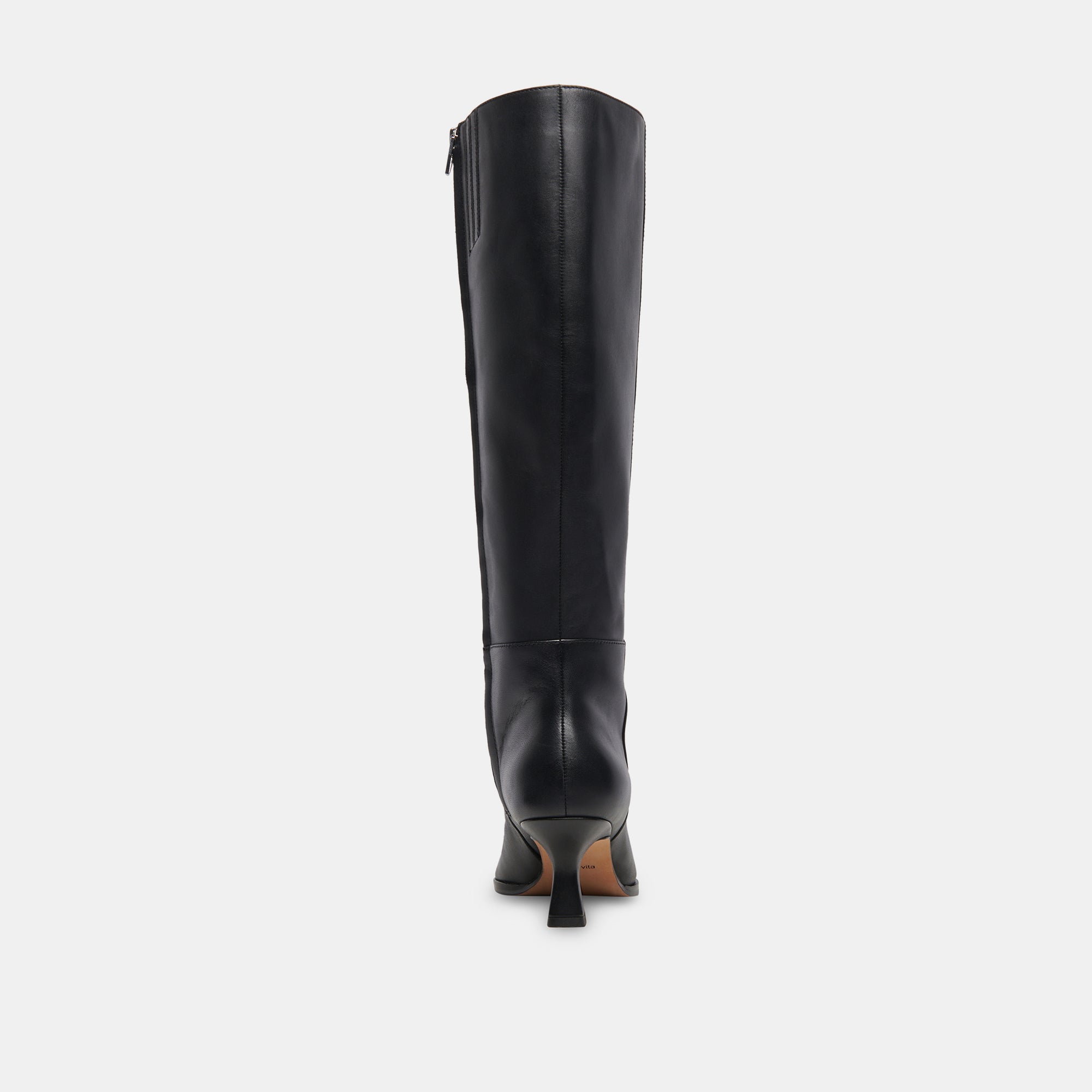 AUGGIE WIDE CALF BOOTS BLACK LEATHER - re:vita
