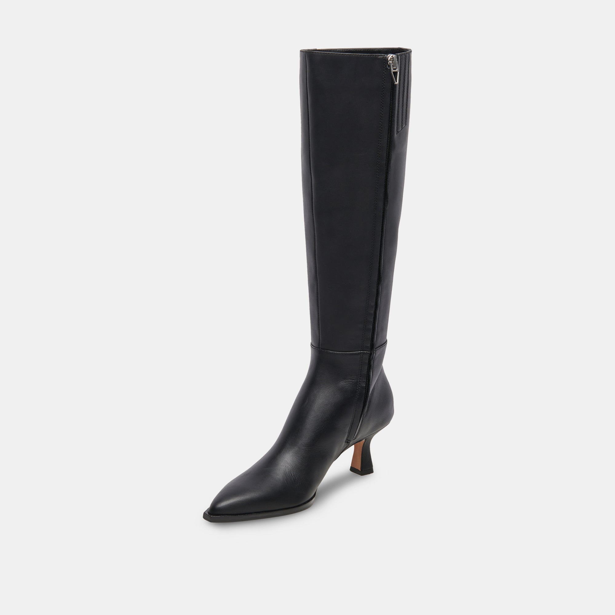 AUGGIE WIDE CALF BOOTS BLACK LEATHER - re:vita