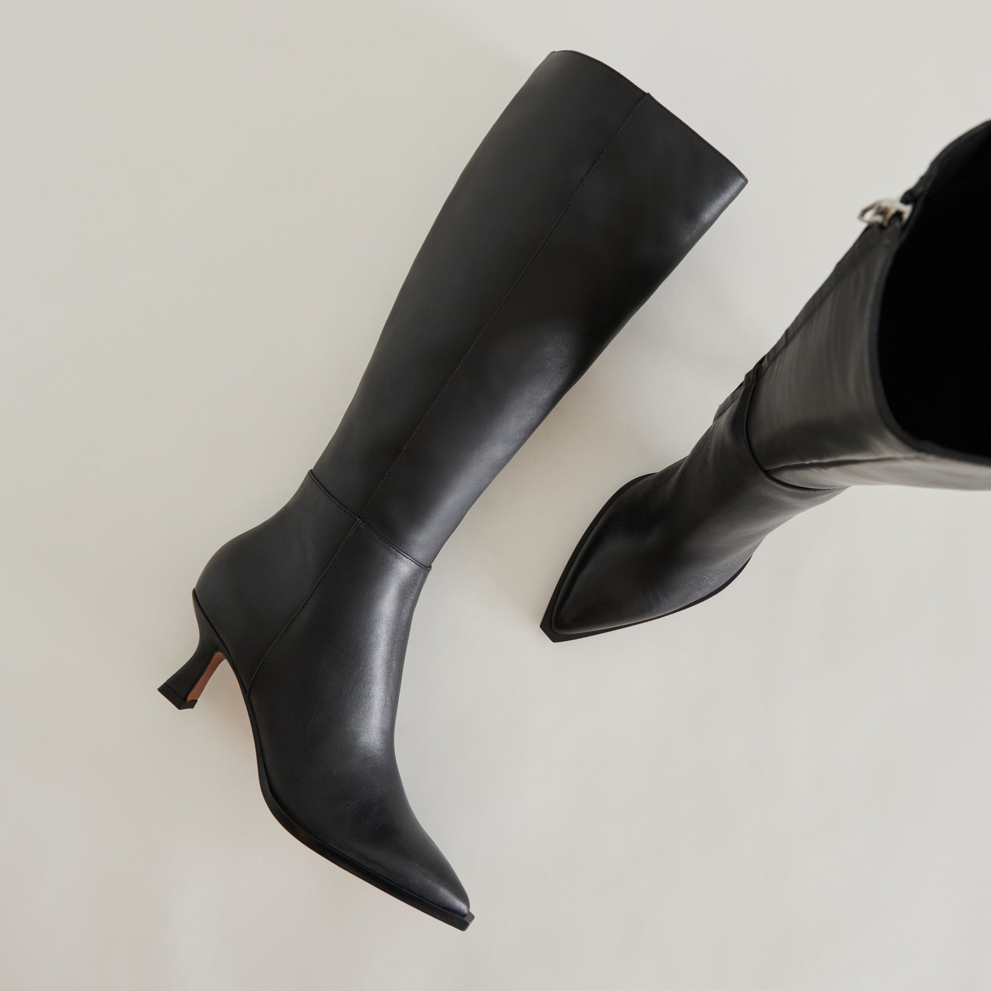 AUGGIE BOOTS BLACK LEATHER - BLACK LEATHER / 8.5 / V001 - re:vita