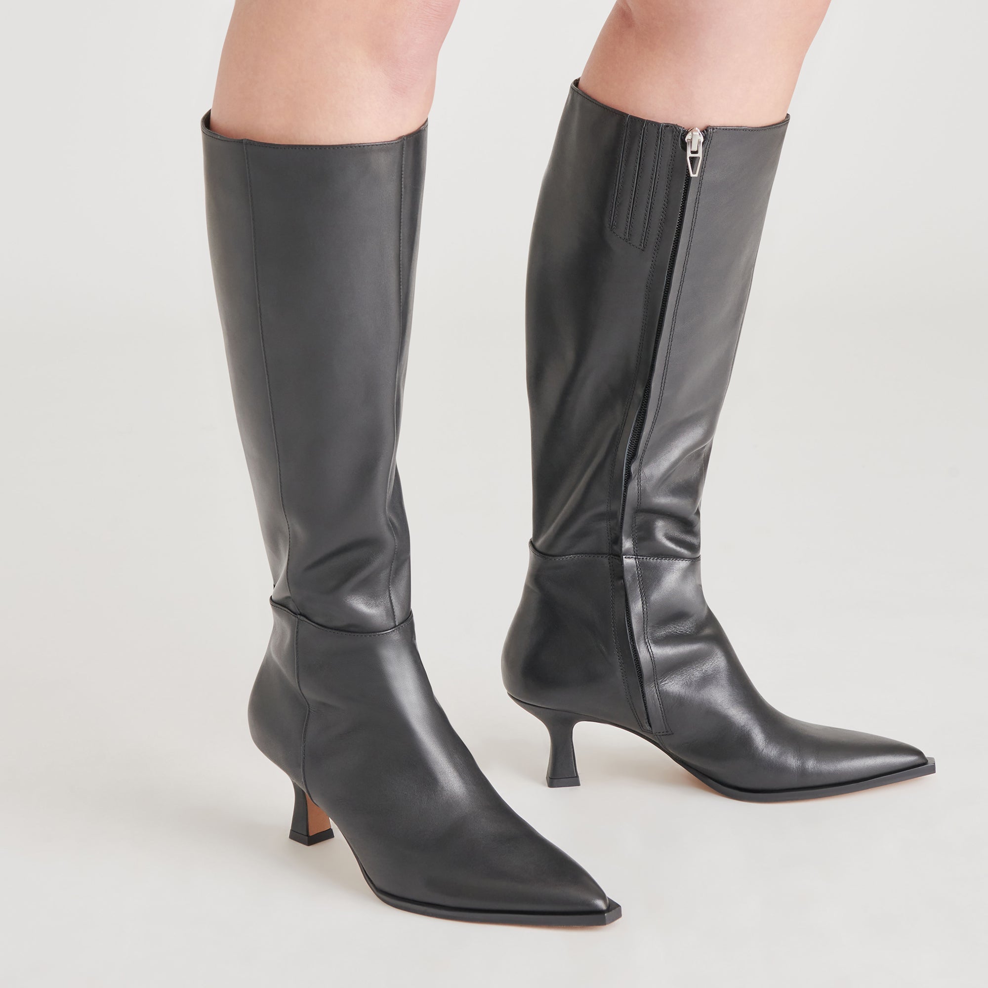 AUGGIE BOOTS BLACK LEATHER - BLACK LEATHER / 8.5 / V001 - re:vita