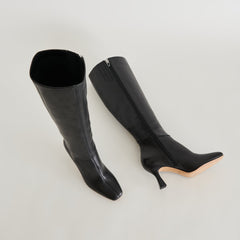 GYRA BOOTS BLACK LEATHER - re:vita