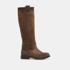 RAMZY BOOTS CHOCOLATE SUEDE