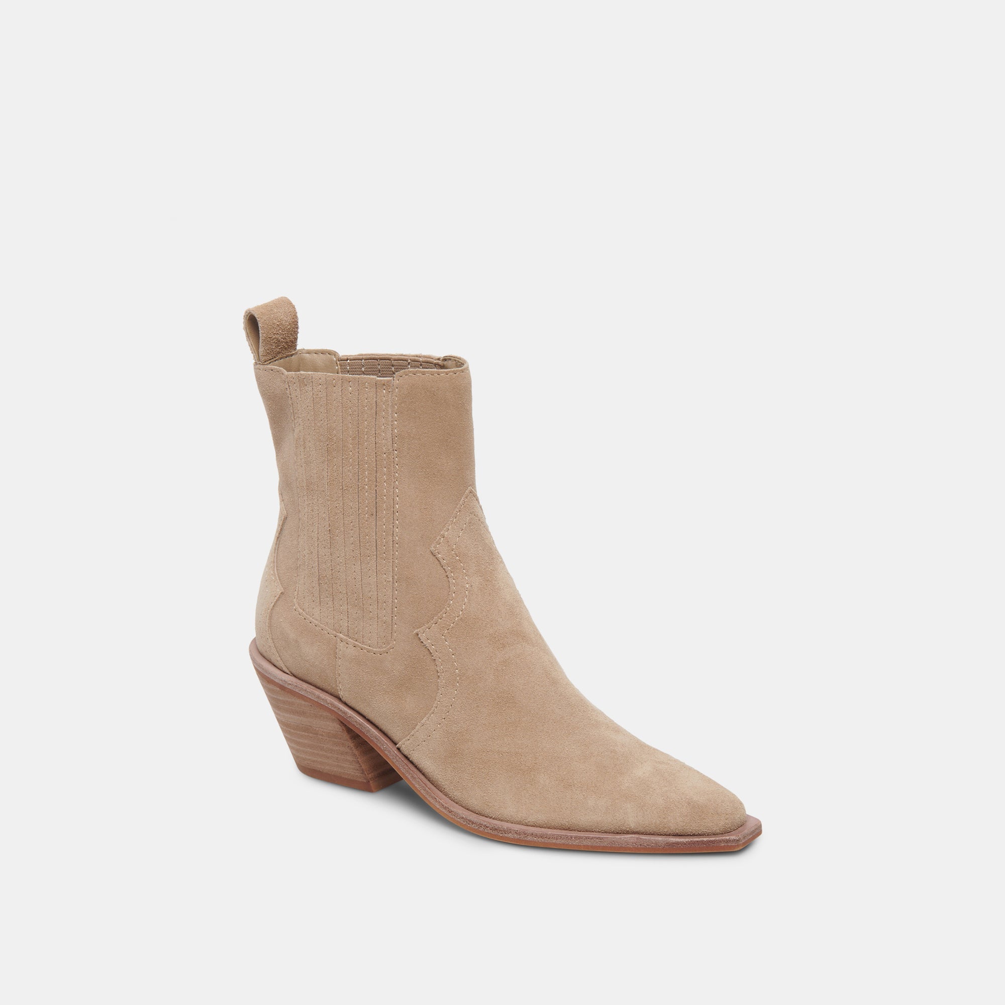 SENNA BOOTIES ALMOND SUEDE - re:vita