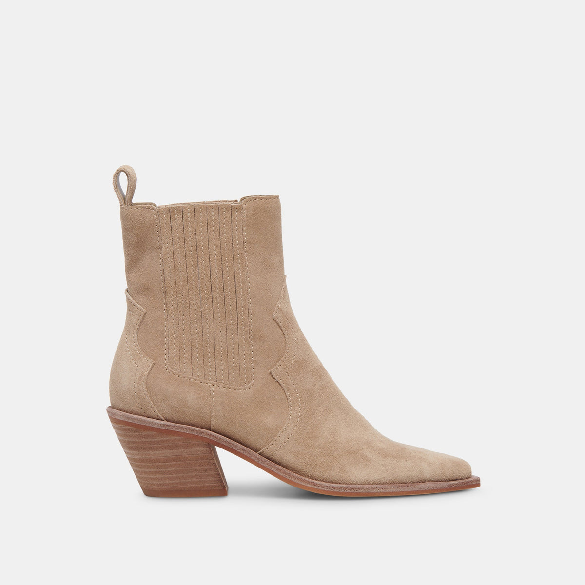 SENNA BOOTIES ALMOND SUEDE - re:vita