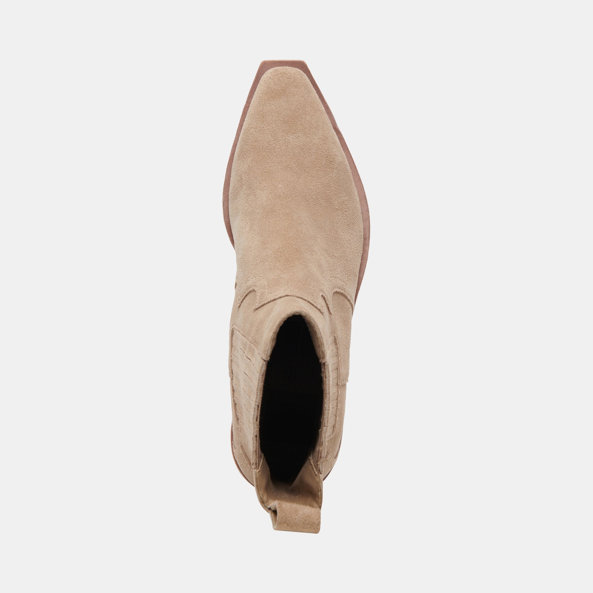 SENNA BOOTIES ALMOND SUEDE - re:vita