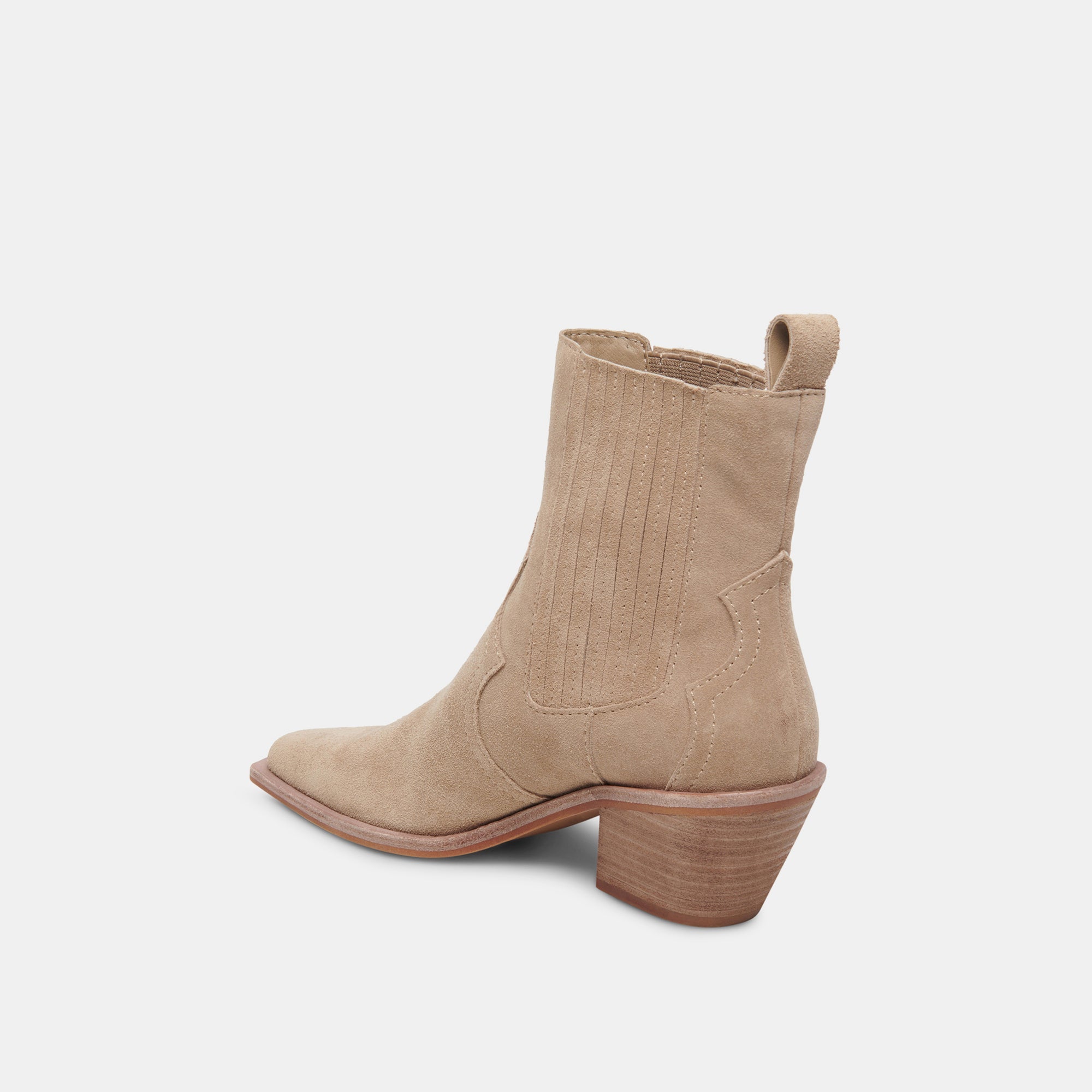 SENNA BOOTIES ALMOND SUEDE - re:vita