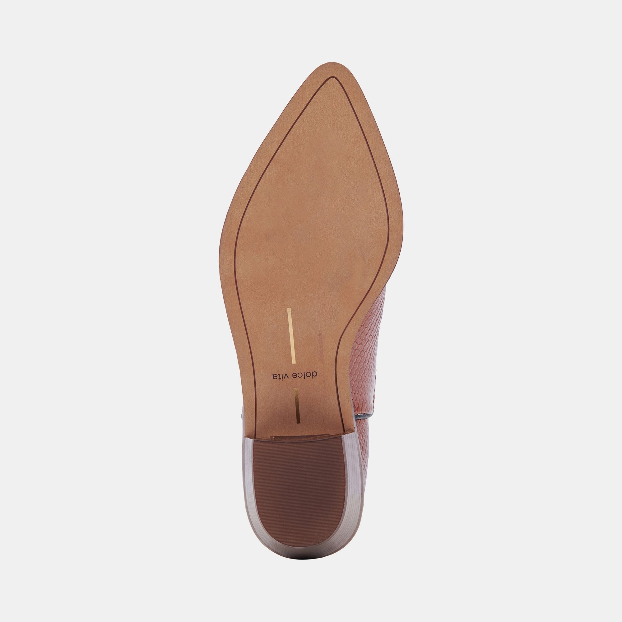 SUZZY BOOTS BROWN EMBOSSED LEATHER - re:vita