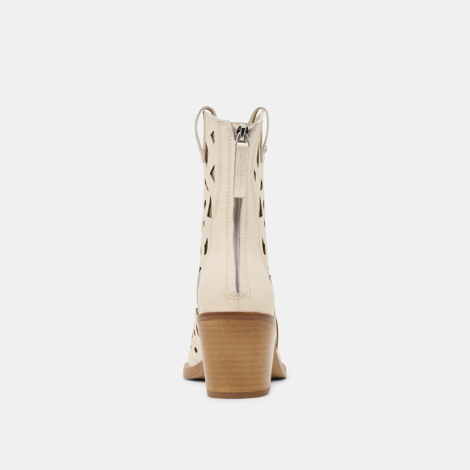 ZENOBI BOOTIES OFF WHITE LEATHER - re:vita