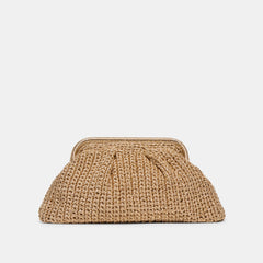 IONE CLUTCH GOLD CROCHET