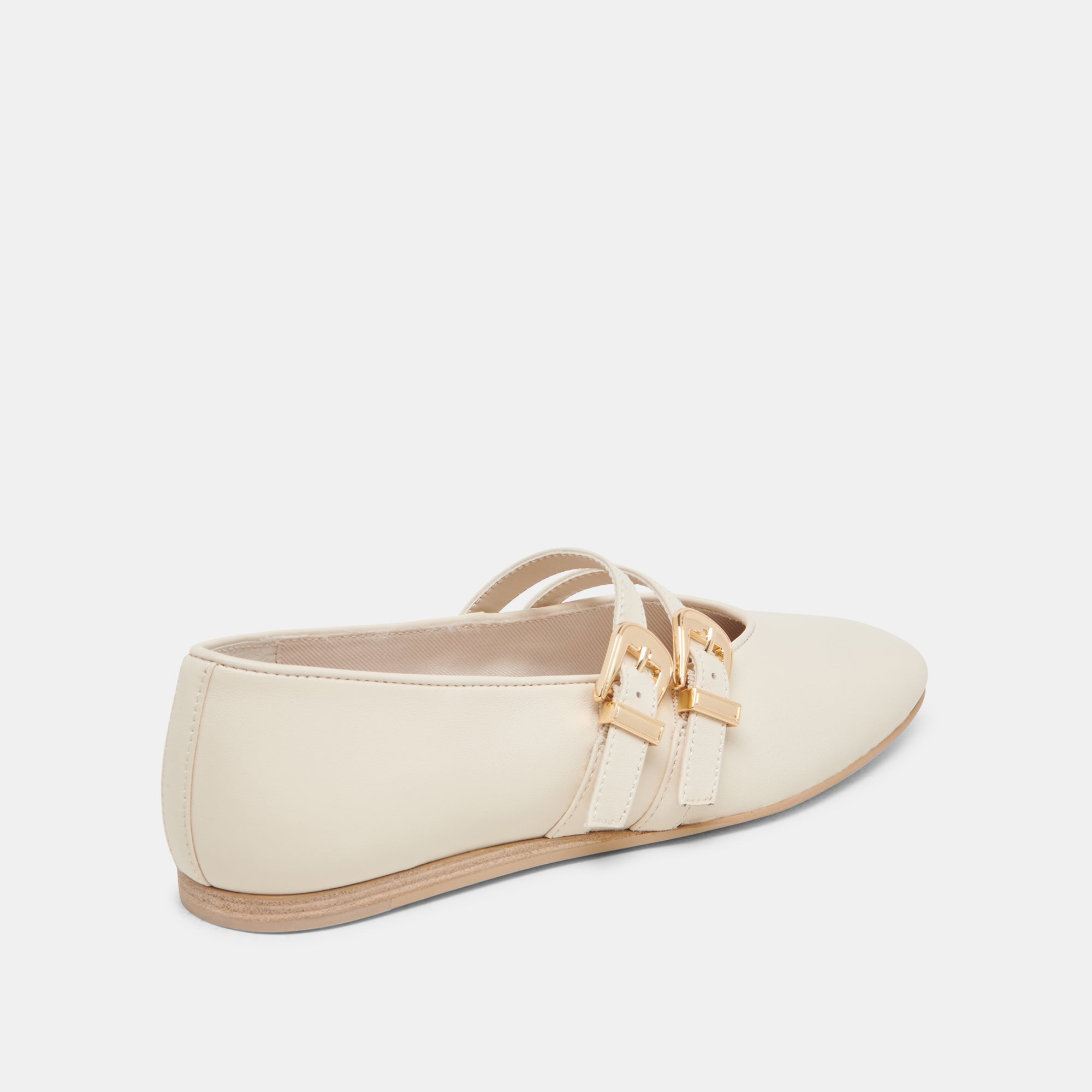 BAYLEE BALLET FLATS IVORY LEATHER - re:vita