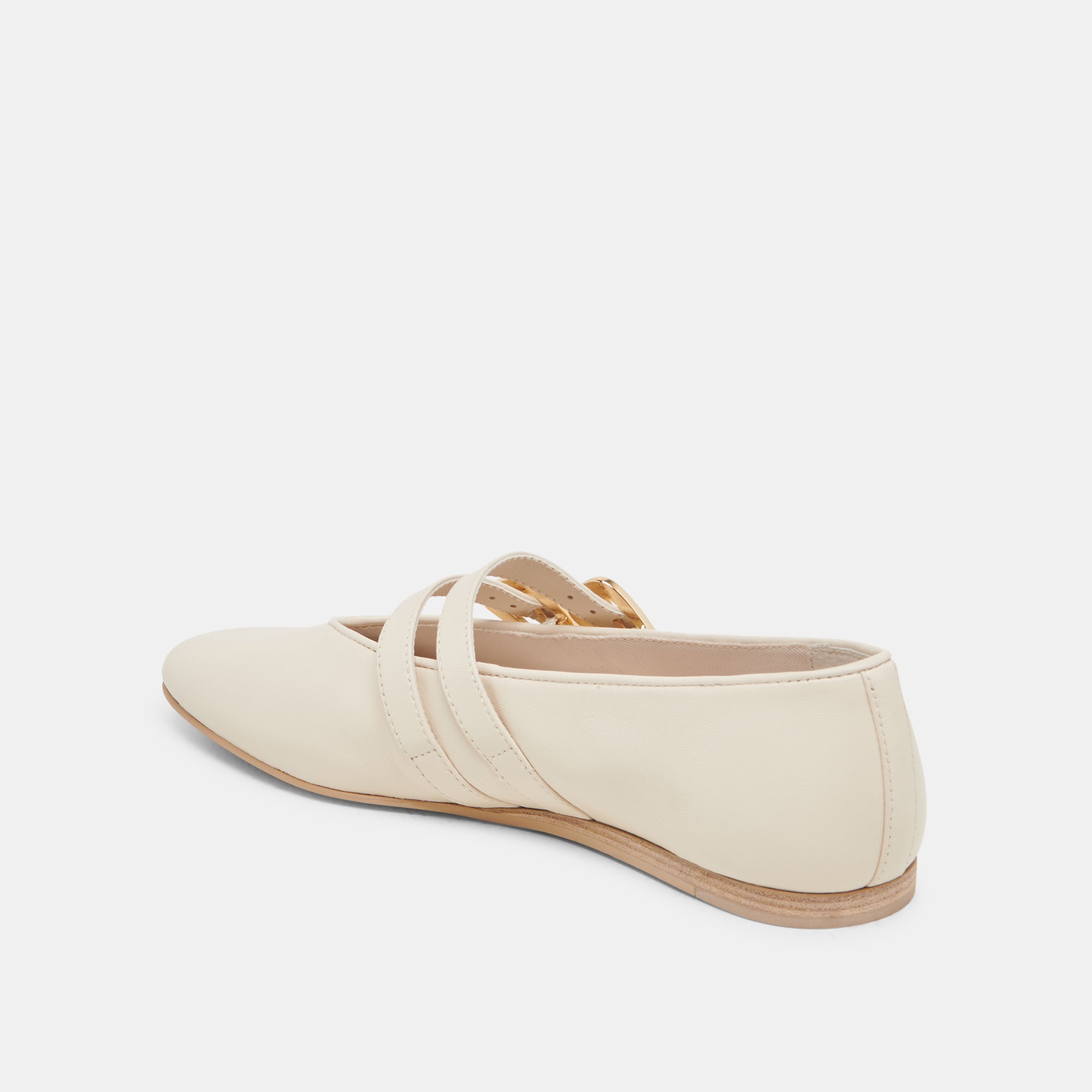 BAYLEE BALLET FLATS IVORY LEATHER - re:vita