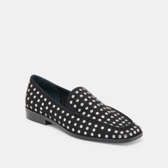 BENY CRYSTAL STUD FLATS BLACK CRYSTAL - re:vita