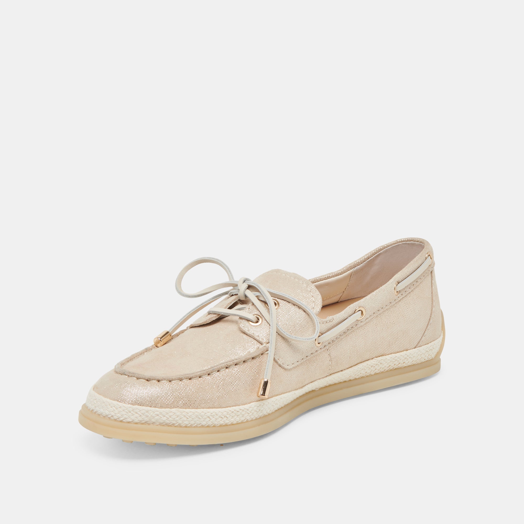 DORIS LOAFERS TAUPE METALLIC WOVEN - TAUPE METALLIC WOVEN / 7.5 / V296 - re:vita