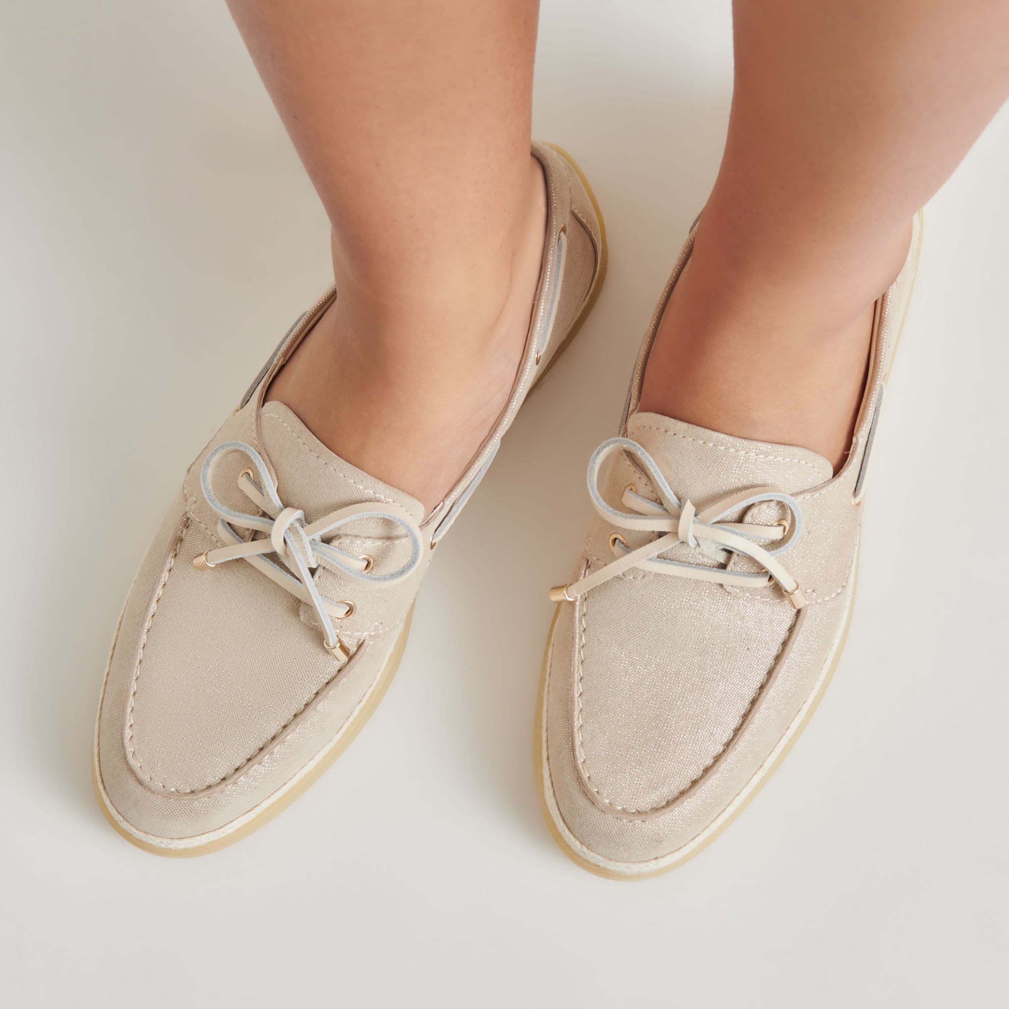 DORIS LOAFERS TAUPE METALLIC WOVEN - TAUPE METALLIC WOVEN / 7.5 / V296 - re:vita
