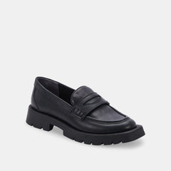 ELIAS FLATS BLACK LEATHER - re:vita