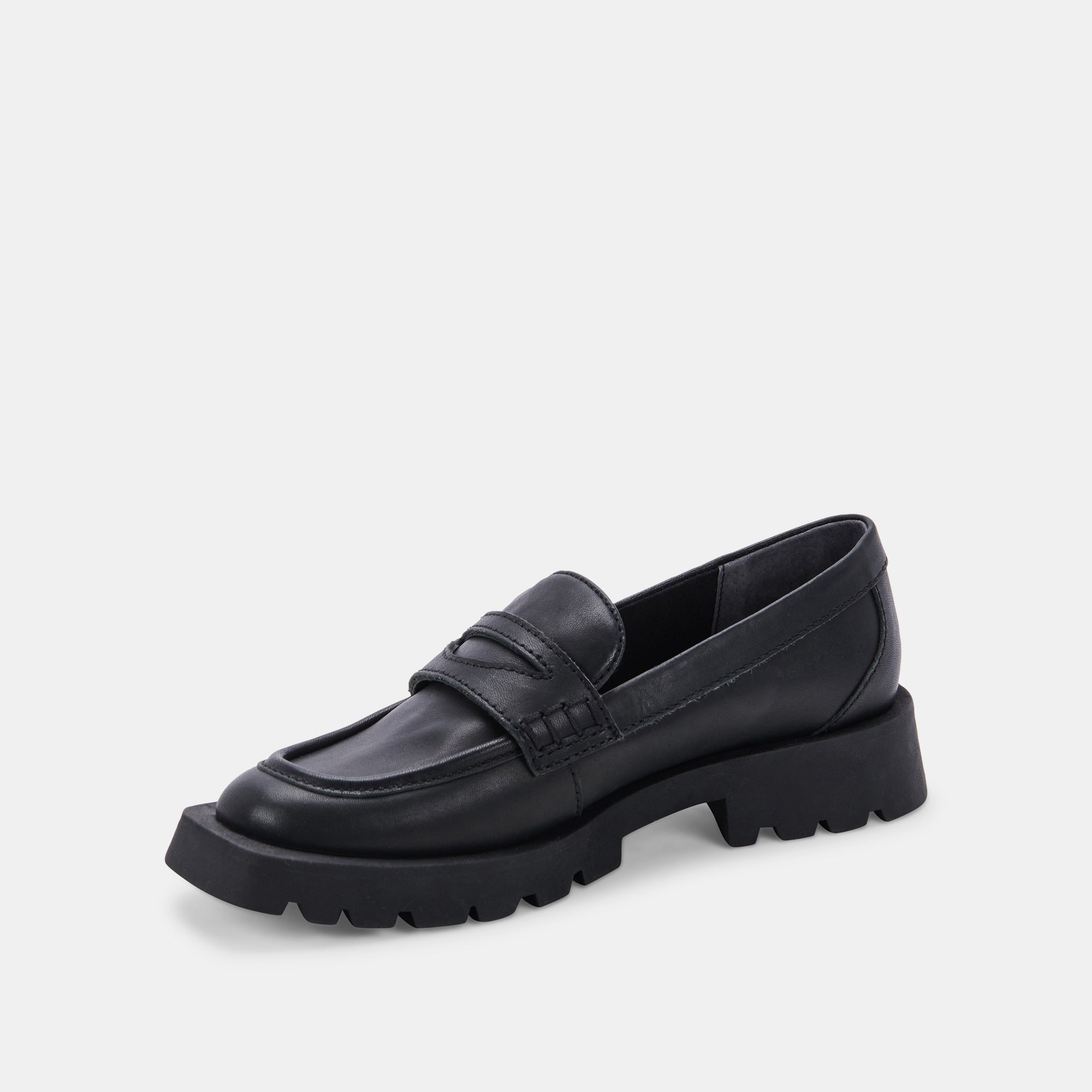 ELIAS FLATS BLACK LEATHER - re:vita