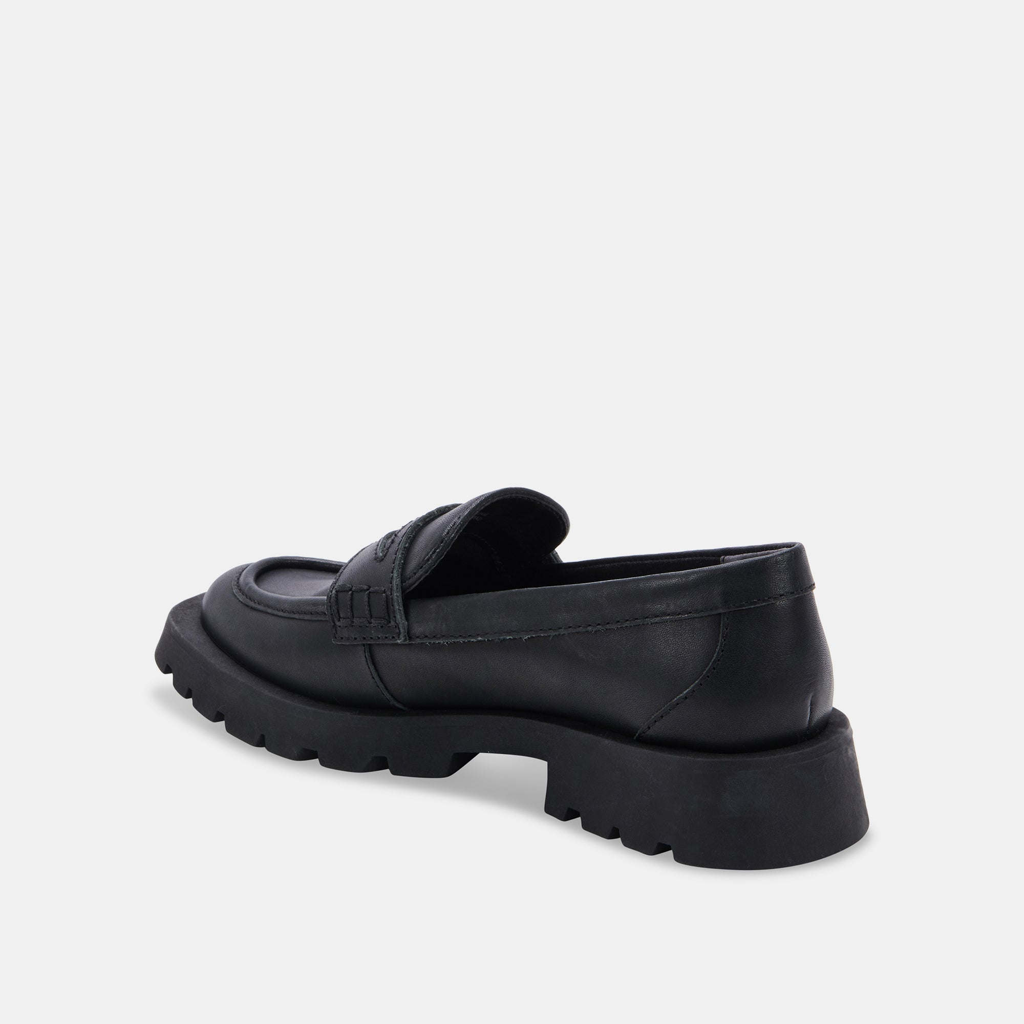 ELIAS FLATS BLACK LEATHER - re:vita