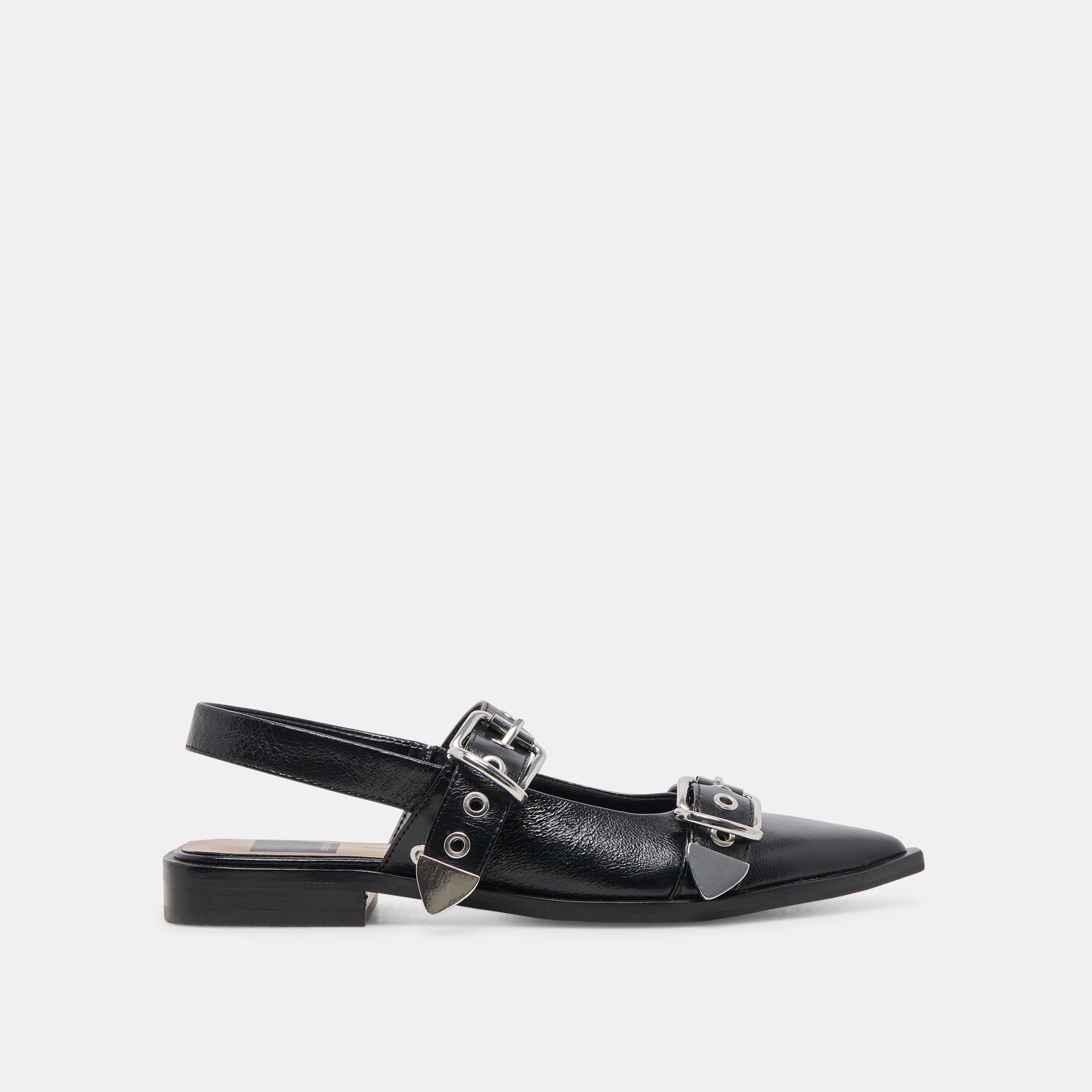 LABELL FLATS MIDNIGHT CRINKLE PATENT - re:vita